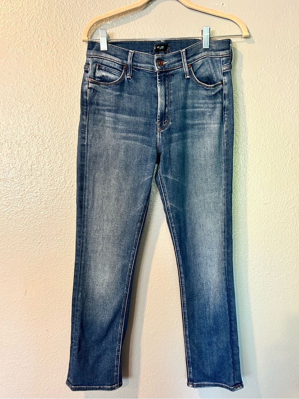 MOTHER Denim Premium High Rise Luxury Jeans Size 29 California Blue